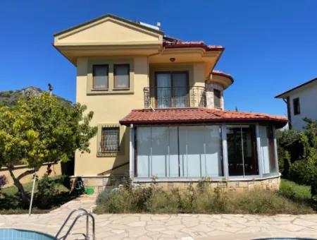 3 1 Villa Zum Verkauf In 600M2 Grundstück In Dalyan Gülpınar