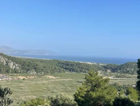 Land For Sale In Sarigerme 425M2 With Full Sea View