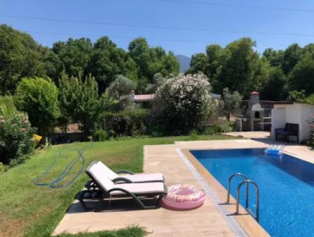 Dalyan Satılık Villa 615M2 Arsa İçinde 3+1 Satılık Villa